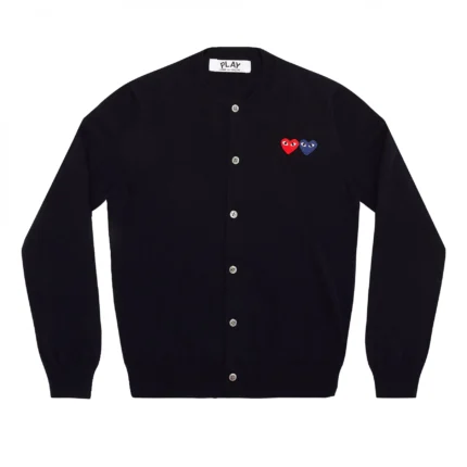 PLAY WOMEN'S CARDIGAN WITH DOUBLE EMBLEMS NAVY