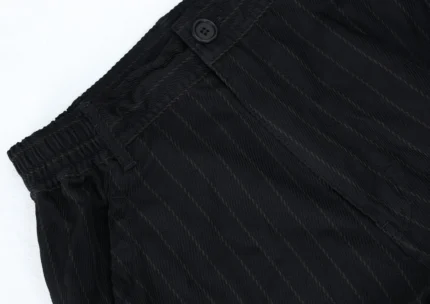 CRUSHED POLYESTER STRIPE PANT