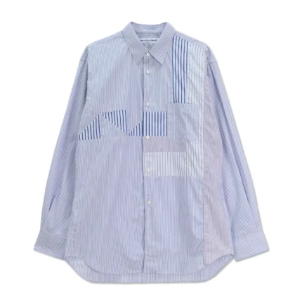 SHIRT FOREVER YARN DYED CHEST PATCHWORK SHIRT 01